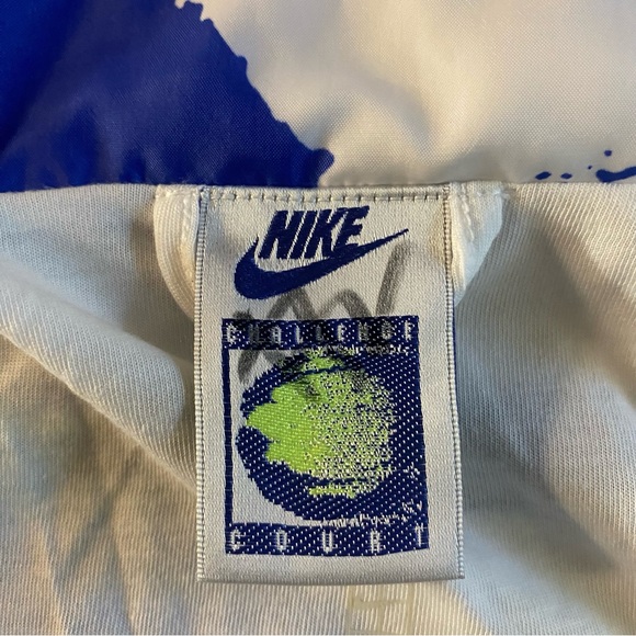 Nike Challenge Court Andre Agassi Windbreaker Women S Cropped Tennis 90s Jacket - Picture 8 of 14